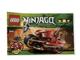  Lego Ninjago #9441 - Kai&#39;s Blade Cycle 2011 &quot;INSTRUCTION MANUAL ONLY&quot; - $9.87
