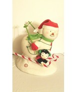 2012 Hallmark Jingle Pals Swooshin&#39; Duo Animated Singing Skiing Snowman - $34.16 CAD