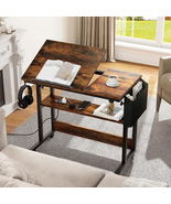 Adjustable Rolling Desktop Stand Desk Table Standing Height Holder Table... - $84.99