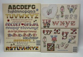 2 American School of Needlework: Alphabet Cross Stitch Books 3600 and 36... - $22.95