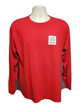 University of Rochester Red Nose Days Adult Large Red Long Sleeve TShirt - $19.80