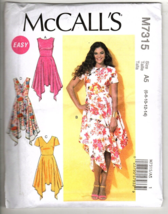McCall&#39;s M7315 Misses  6 to 14 Dress with Handkerchief Hem Sewing Patter... - £11.64 GBP