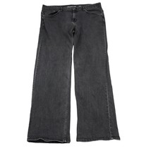 Calvin Klein Pants Mens 38 Black Denim Straight Flat Front Pockets Jeans - $28.59