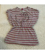 Hello Kitty Dress, Size S (6/6x), Pink And Grey Flutter Sleeve - £5.89 GBP