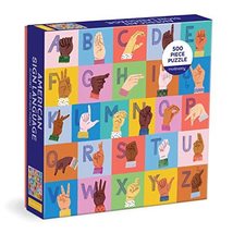 Mudpuppy American Sign Language Alphabet 500 Piece Family Puzzle - $12.17