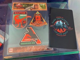 Universal Studios Jurassic World Park Camp Cretaceous Stickers + Noteboo... - £13.79 GBP