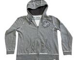 Nike Organic Cotton Rag Hoodie UNC Tar Heels LARGE Gray Zipper Women Swe... - £38.75 GBP