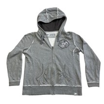 Nike Organic Cotton Rag Hoodie UNC Tar Heels LARGE Gray Zipper Women Sweatshirt - £38.75 GBP