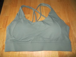 Lykoxa Strappy Sports Bra w/Removable Cups, Mint, XXL - £9.94 GBP