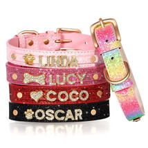 Personalized Small Dogs Chihuahua Collar Bling Rhinestone Dog Collars Free Custo - £13.29 GBP+