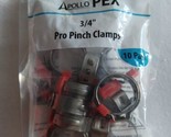 Apollo Pack of 3/4 in. Stainless Steel PEX Barb Pro Pinch Clamps 10-PACK - £9.95 GBP