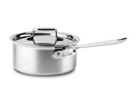 All-Clad MC2 Professional Stainless Steel Bi-Ply 3  Sauce Pan with lid - £88.73 GBP