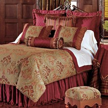 Eastern Accents Warwick Paisley 4-PC Queen Duvet Cover Bed-Skirt with Euro Shams - £599.51 GBP