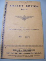 1943 WW2 Navy Aeronautics Aircraft Riviting Booklet 12 - $460.95 MXN