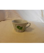 White With Green &amp; Yellow Leaves Porcelain Coffee Cup Aramo Alpine Cuisine - £15.18 GBP