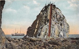 Santa Catalina Ca Sugar Loaf~Climbing Stairs To Observation Point Postcard 1910s - £4.25 GBP