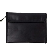 Black Fireproof Waterproof Money Document Bag (7.87&quot; * 4.72&quot; * 0.19&quot;) - £9.18 GBP