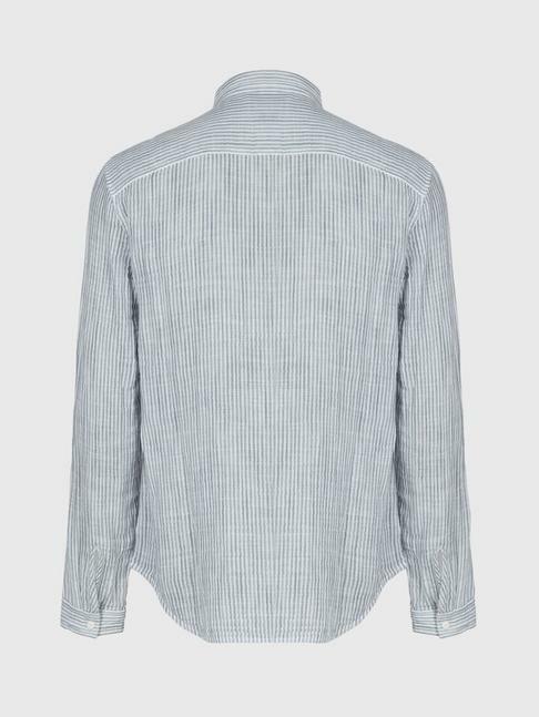 John Varvatos Men's NEIL LS REVERSIBLE SPORT SHIRT in Blue Graphite -Small Item image 2