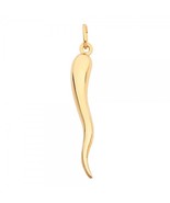 14K Yellow Gold Large Cornicello Italian Horn Pendant - $402.05 CAD