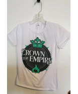 Crown the Empire Band T-Shirt White Juniors Size Medium - $66.25 MXN