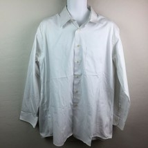 Forsyth of Canada Inc Men&#39;s White Button Up Shirt Church Business Size 17/35 - £15.72 GBP