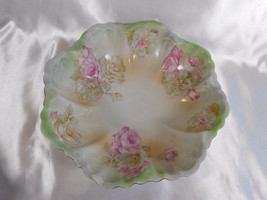 Green MZ Austria Floral Serving Bowl # 23512 - $58.36