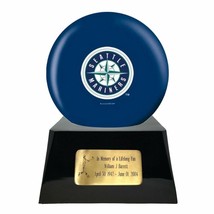 Large/Adult 200 Cubic Inch Seattle Mariners Metal Ball on Cremation Urn Base - £402.37 GBP