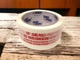 Tape &quot;If Seal Is Broken &quot; Logic Carton Sealing Tape 2.2 Mil - 2&quot; x 55 Yds - £8.89 GBP