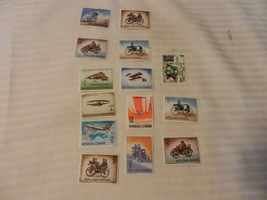 Lot of 14 San Marino Antique Cars &amp; Planes Stamps from 1960, 1962, 1971 MNH - £17.56 GBP