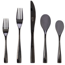 Gibson Elite Holland Road 20 Piece Black Stainless Steel Flatware Set - $78.32
