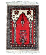 Handmade vintage Pakistani Lahore prayer rug 1.5&#39; x 2&#39; (46cm x 64cm) 195... - €139,30 EUR