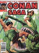 Conan Saga Comic Magazine #43 Marvel Comics 1990 New Unread Very FINE/NEAR Mint - £2.75 GBP
