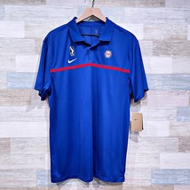 Long Island NY Nets NBA G League Nike Golf Dri Fit Polo Shirt Mens Large - $74.25