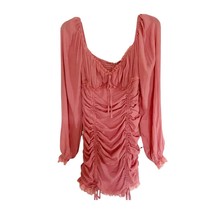 Lilly&#39;s Kloset Rose Ruched Y2K Mini Dress Medium - $40.00