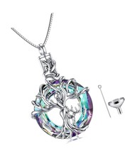 Mother Child Tree of Life Urn Necklace for Ashes 925 - £161.19 GBP