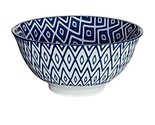 Four (4) ONEMORE ~ Navy &amp; White ~ 24 Oz. ~ Durable Ceramic Bowls ~ Stack... - $826.70 MXN