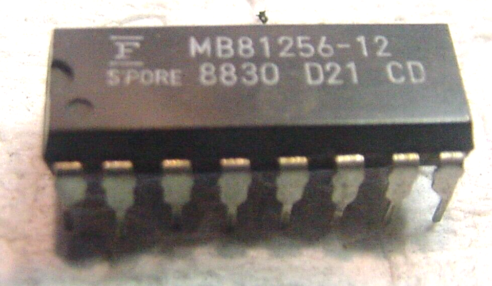 1 Fujitu  MB81256A-12 Dynamic RAM Page Mode 256K x 1 16 Pin Plastic - $2.92