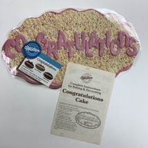 Wilton Congratulations Cakes Instructions for Baking Decorating Insert N... - $5.94