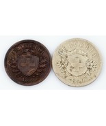 1850 Suisse Pièce de Monnaie Lot (2pcs) 2-20 Rappen Km#4.1 , 7 - $66.08