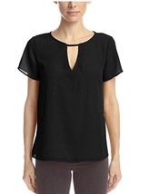 New Silva Deep V Georgette Size XS X-Small Top Black Womens - £8.67 GBP