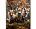 Animal Foxes Metal Print, Animal Foxes Metal Poster - £9.56 GBP