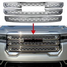 For 2020-2023 GMC Acadia Chrome Grille Grill Overlay ClipOn Trim Insert ... - $149.99