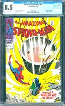 Amazing Spider-Man #61 (1968) CGC 8.5 -- O/w to white; 1st Gwen Stacy cover - £310.21 GBP