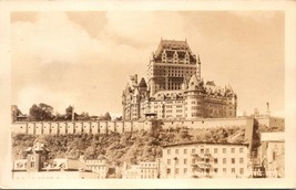 Canada Quebec City Chateau Frontenac Luxury Hotel 1930s-1940s RPPC Postcard - £7.51 GBP