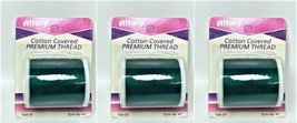 Lot of 3 Allary Cotton Covered Premium Thread Green, Size 50 - €6,91 EUR
