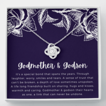 Godmother Godson Necklace, Gift for Godmother from Godson, Godmother Jewelry - £36.07 GBP+