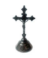 Antique Victorian Silverplate Crucifix Jesus On Cross Christian Catholic... - $118.04 CAD