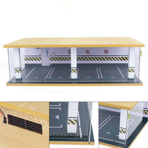 Parking Lot Box 1:24 Diorama Model Car Display Scene Garage Acrylic Mode... - $88.99