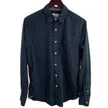 American Eagle Blue Long Sleeve Button Front Size M - £10.07 GBP