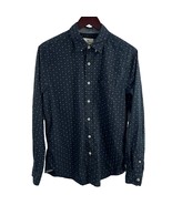 American Eagle Blue Long Sleeve Button Front Size M - £10.13 GBP